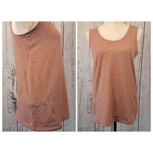 TOAD&CO S Swifty Travel Tank Top Cedar Stripe FPS 40+ Side Zip Pocket Athletic‎